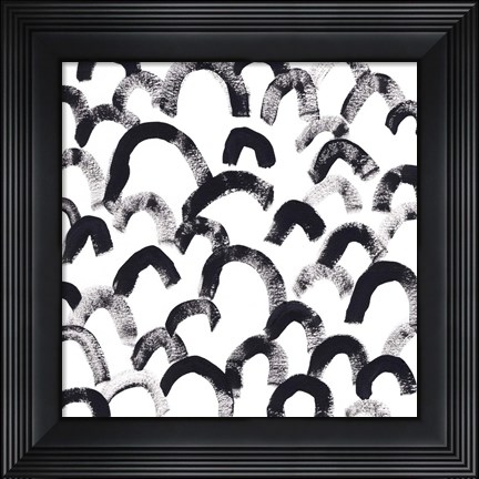 Framed Onyx Code I Print