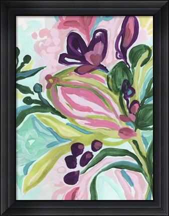 Framed Tropic Expression I Print