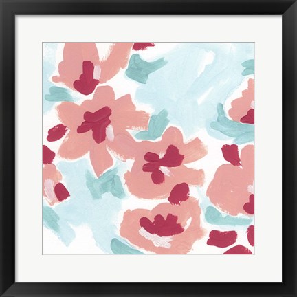 Framed Cherry Blossom Pop I Print