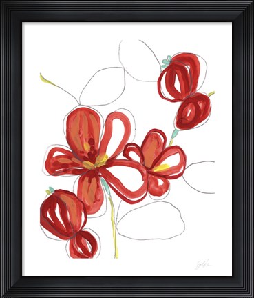 Framed Primary Petal II Print