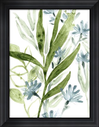 Framed Meadow Blues II Print