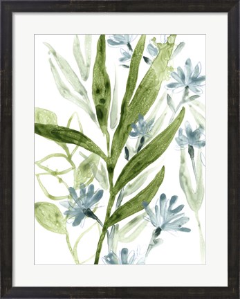 Framed Meadow Blues II Print