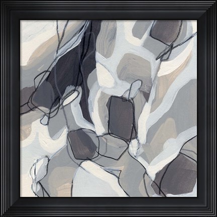 Framed Graphite Swirl III Print