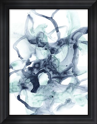 Framed Blue Cavern II Print