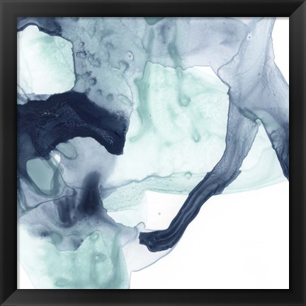 Framed Blue Cavern III Print