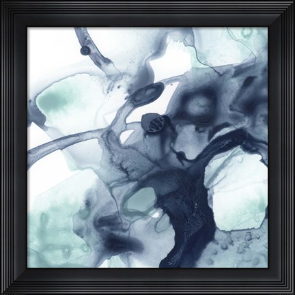 Framed Blue Cavern IV Print