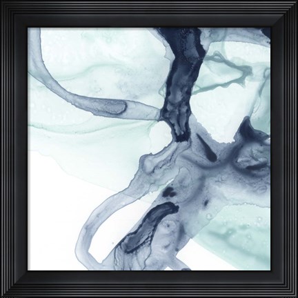 Framed Blue Cavern VI Print