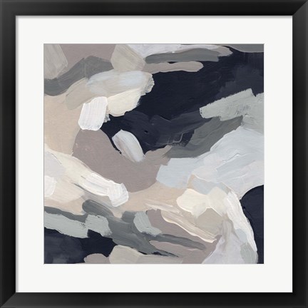 Framed Monochrome Currents II Print