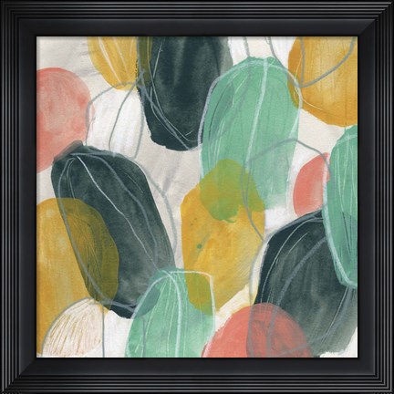 Framed Candy Lanterns II Print