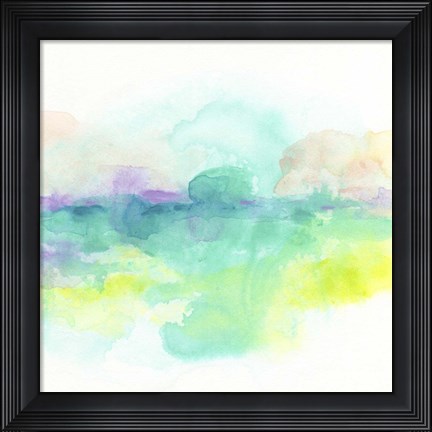 Framed Ocean Aurora II Print