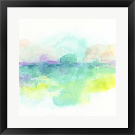 Framed Ocean Aurora II Print