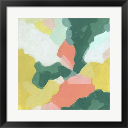 Framed Melon Mosaic II Print