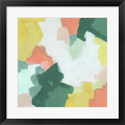 Framed Melon Mosaic III Print