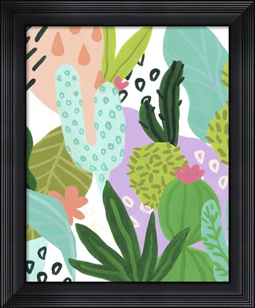 Framed Party Plants III Print