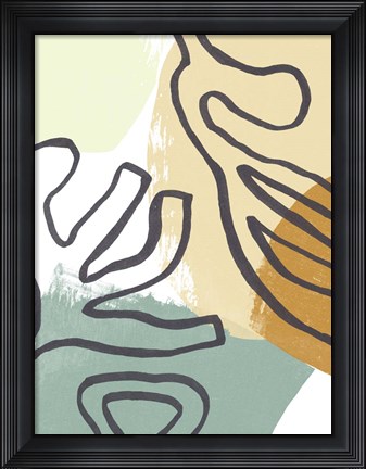 Framed Midcentury Modern Coral II Print