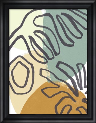 Framed Midcentury Modern Coral III Print