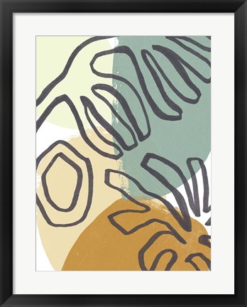 Framed Midcentury Modern Coral III Print