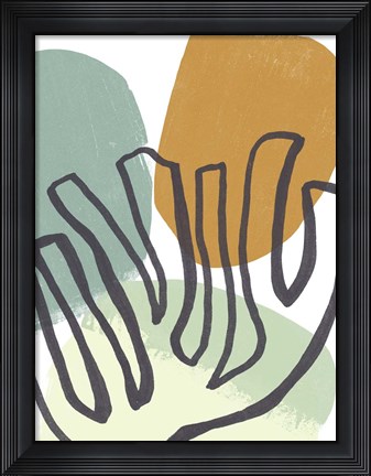 Framed Midcentury Modern Coral IV Print