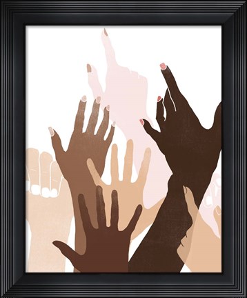 Framed Reach &amp; Rise I Print