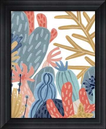 Framed Paper Reef III Print