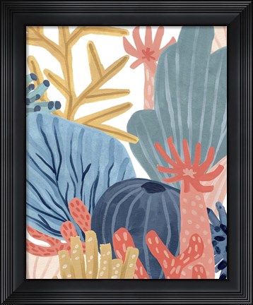 Framed Paper Reef IV Print
