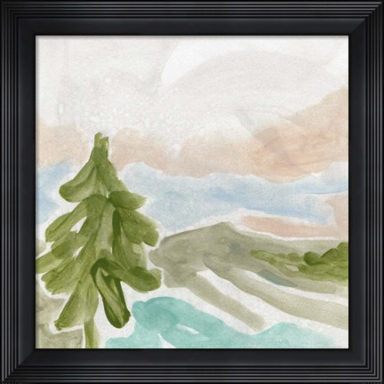Framed Landscape Cameo III Print