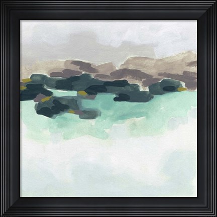 Framed Sea Glass Coast I Print