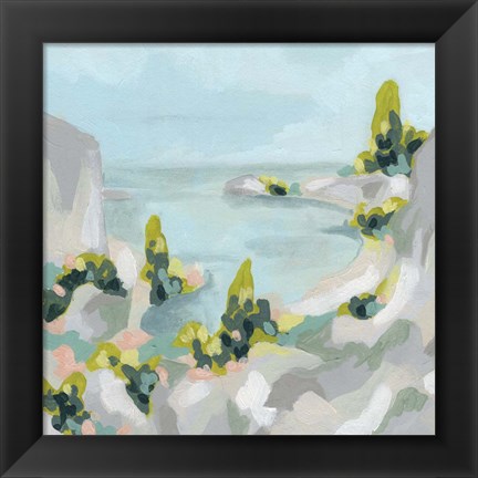 Framed Pastel Cove II Print