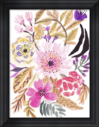 Framed Flower Posy II Print