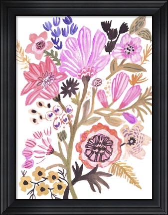 Framed Flower Posy III Print