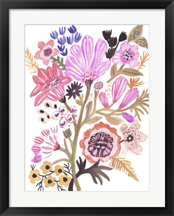 Framed Flower Posy III Print