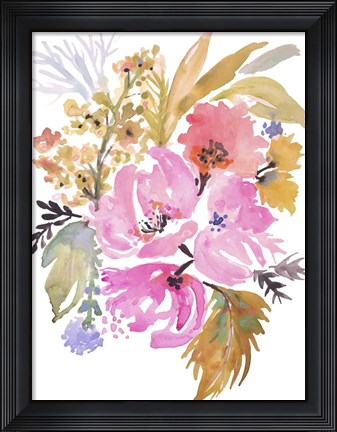 Framed Flower Posy IV Print