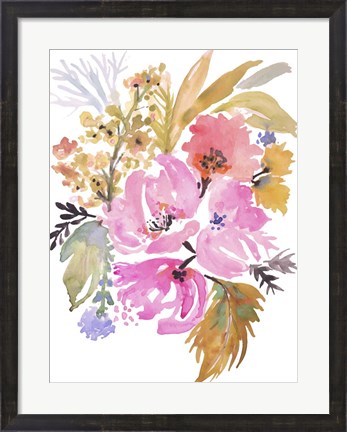 Framed Flower Posy IV Print
