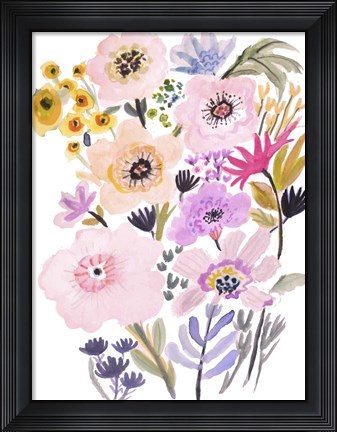 Framed Flower Posy V Print