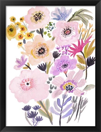 Framed Flower Posy V Print