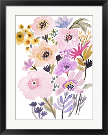 Framed Flower Posy V Print