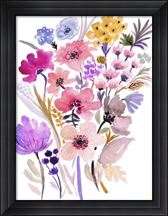 Framed Flower Posy VI Print