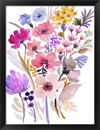 Framed Flower Posy VI Print