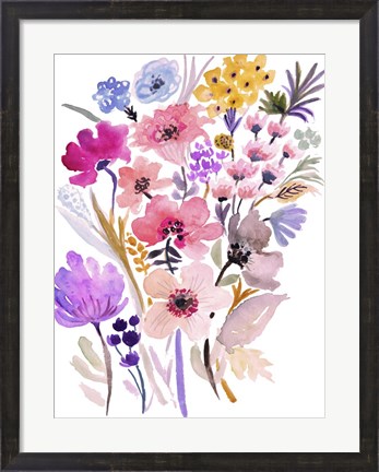 Framed Flower Posy VI Print