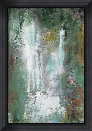 Framed Waterfall in Paradise I Print