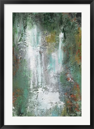 Framed Waterfall in Paradise I Print