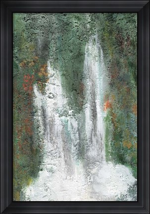 Framed Waterfall in Paradise II Print