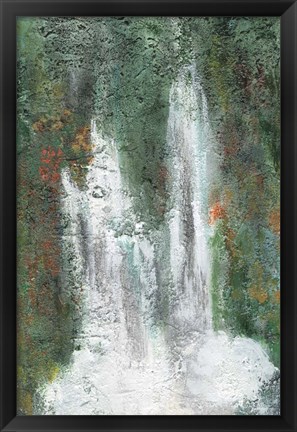 Framed Waterfall in Paradise II Print