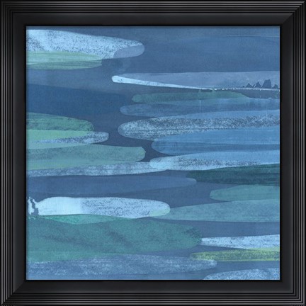 Framed Overlapping Hues I Print