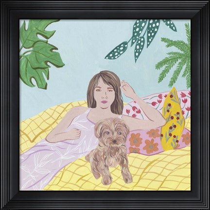 Framed Lazy Afternoon I Print