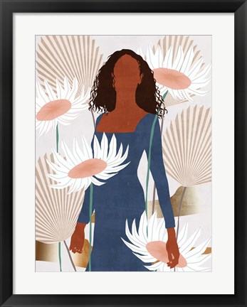 Framed Sun Kissed Woman I Print