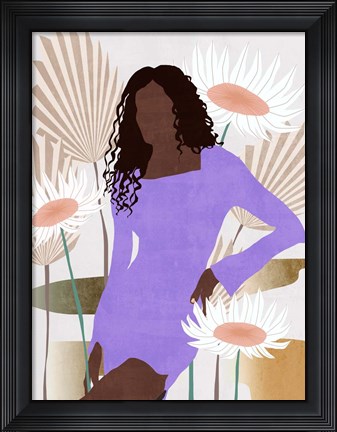 Framed Sun Kissed Woman III Print