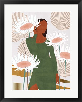 Framed Sun Kissed Woman IV Print