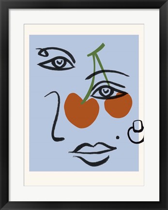 Framed Cherry Baby II Print