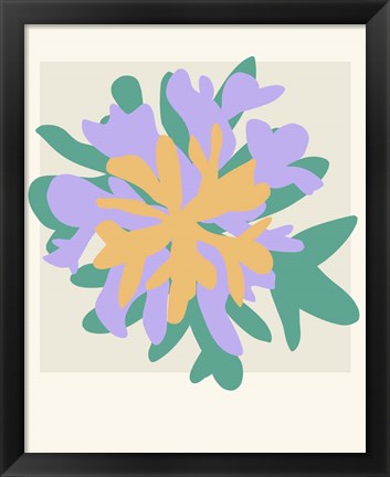 Framed Coral Bloom I Print